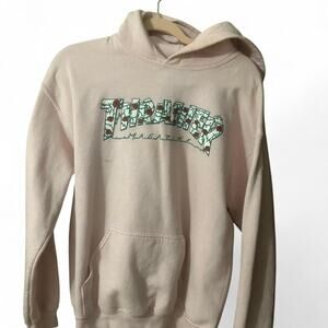 Pink thrasher hoodie with